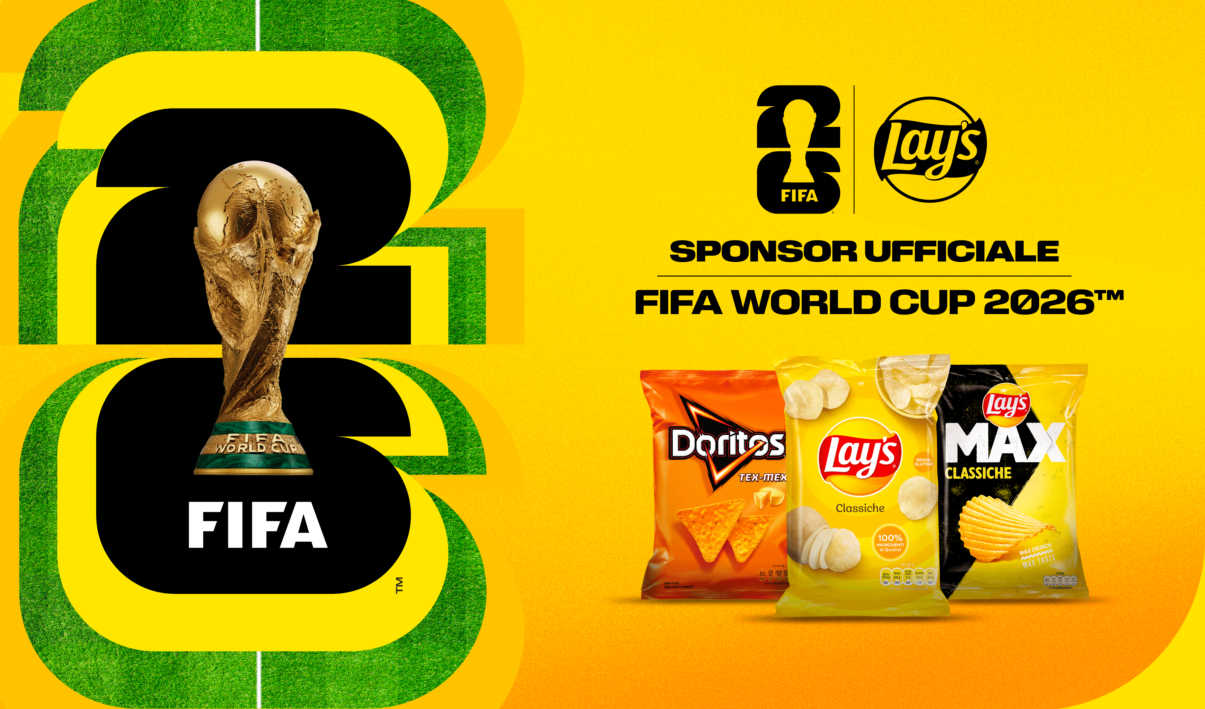 LAY’S DIVENTA OFFICIAL SPONSOR DELLA FIFA WORLD CUP 26™️ E DELLA FIFA WOMEN’S WORLD CUP 2027™️