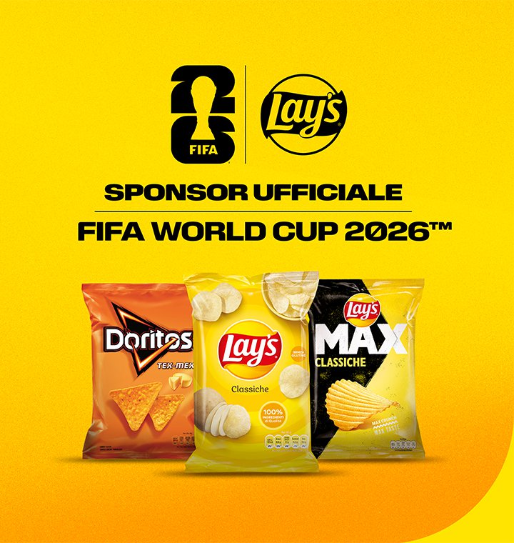 LAY’S DIVENTA OFFICIAL SPONSOR DELLA FIFA WORLD CUP 26™️ E DELLA FIFA WOMEN’S WORLD CUP 2027™️